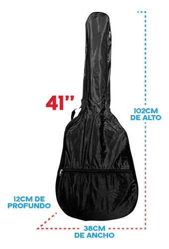Funda Para Guitarra Electrocriolla Con Bolsillo