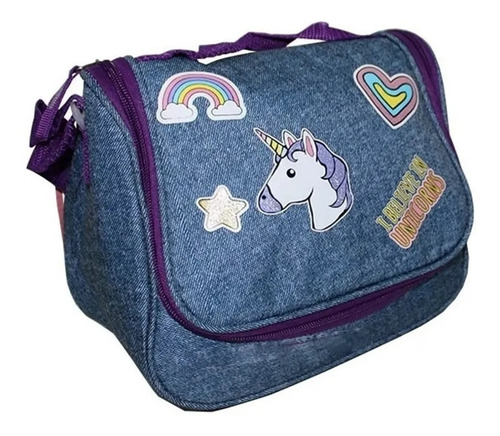 Imagem 9 de 10 de Mochila Escolar Menina Lancheira Estojo Unicórnio I Believe