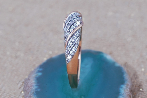 Imagen 5 de 9 de Anillo Compromiso Oro 18k Lujo Exquisito Fino Regalo Dama