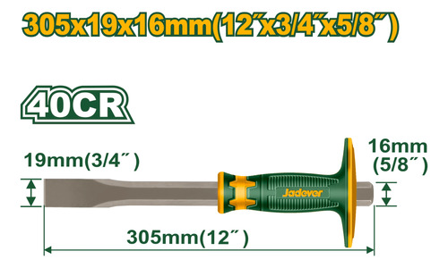 Cincel Plano 12 Pulgadas Jadever Jdcc2311