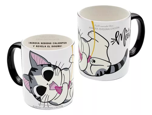 Set regalo tazza mug gatto bianco, crema mani e asciugamani magico