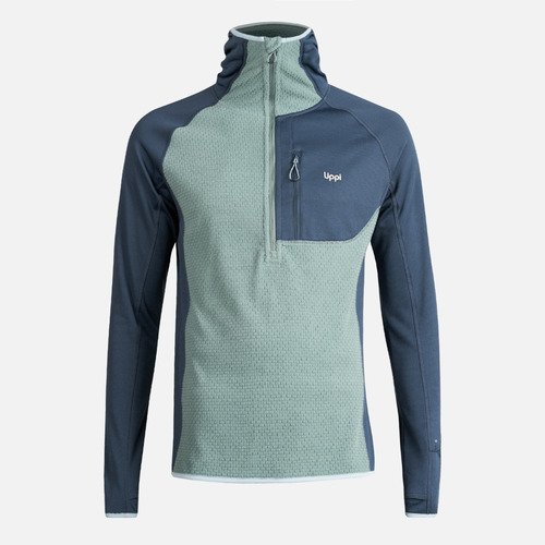 Poleron Hombre Jacaranda Mountain Nano-f 1/4 Zip Jade Lippi