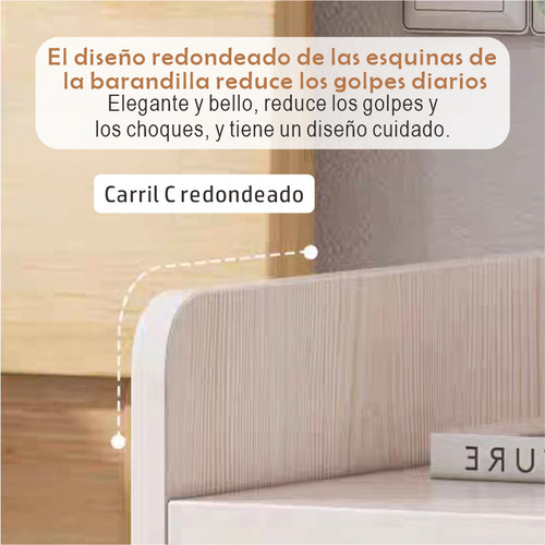 Buró Blanco Para Recámara - Mesita De Noche Con Cajones