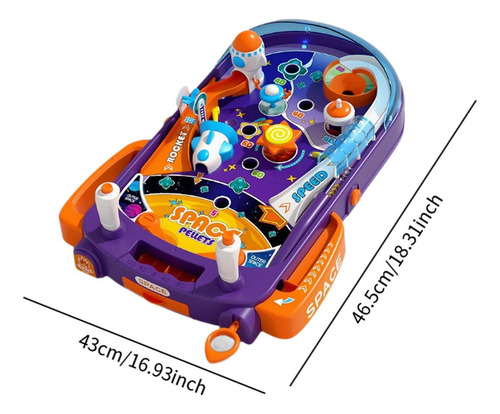 Mesa De Pinball Electrónica Para Niños, Con 52 Bolas
