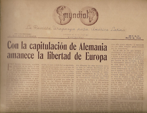 Revista Uruguaya Para America Latina - Mundial - 16/5/1945