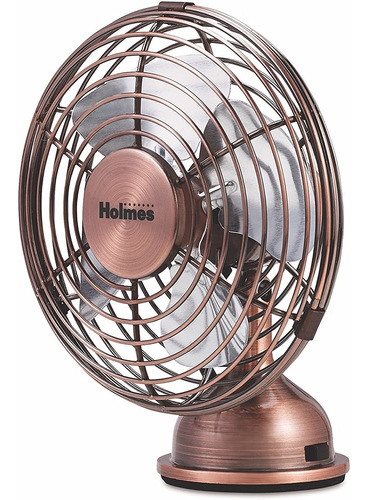 Ventilador De Mesa De Cobre Mini Usb Holmes Heritage De 4 Pi