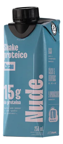 Nude Shake Proteico de Aveia Cacau 250ml