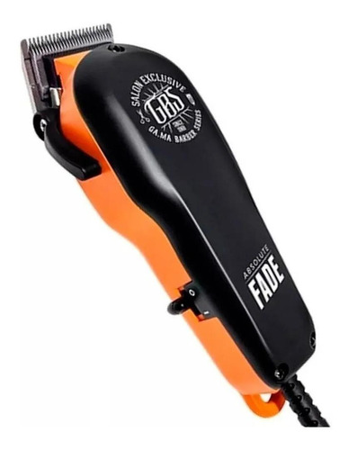 Cortadora De Pelo Ga.ma Italy Gbs Absolute Fade Negra Y Naranja Negro/naranja