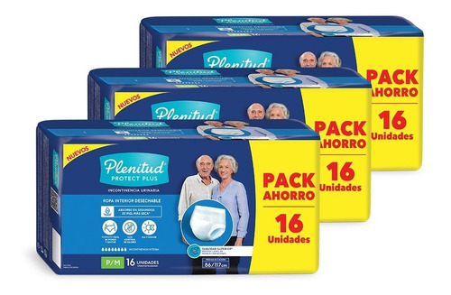 Imagen 3 de 3 de Plenitud Protect Plus Ropa Interior X 16 Pack X 3
