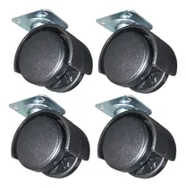 Comprar 4 Ruedas De Nylon Para Muebles 50mm Con Base Ruedas Negra