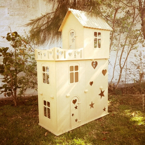 Casita De Muñecas Enorme!!! S/pintar Envios