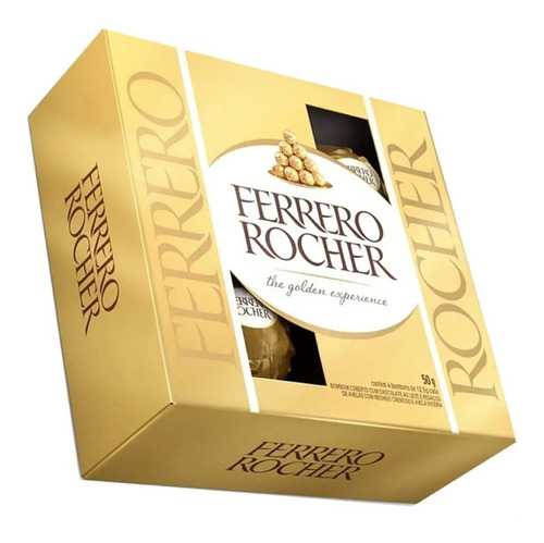 Bombón Ferrero Rocher Estuche X4 Unidades.