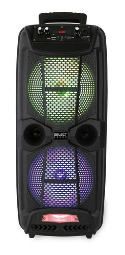 Imagen 1 de 2 de Bocina Select Sound Iron BT1708 portátil con bluetooth negra