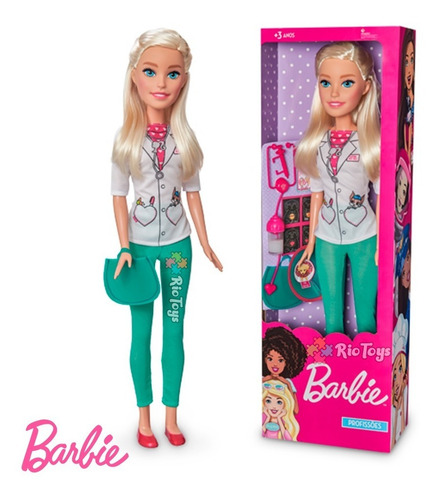 Barbie Linha Veterinária Com Cachorrinho Pet Para Banho
