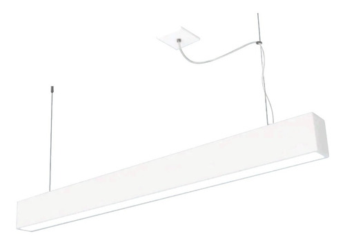 Lustre Pendente Slim Luminária Retangular 120cm 