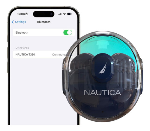 Audífonos Bluetooth Nautica Tws T320 Anc Original