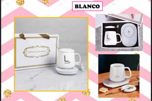 Imagen 5 de 7 de Taza Calentador Eléctrico + Cucharadita Dorada + Caja