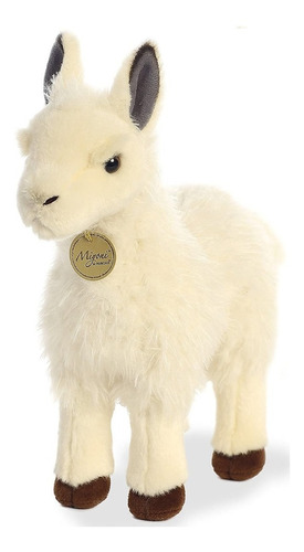 Peluche Aurora - Miyoni - Llama - 30.48cm Item 26269 Color Blanco