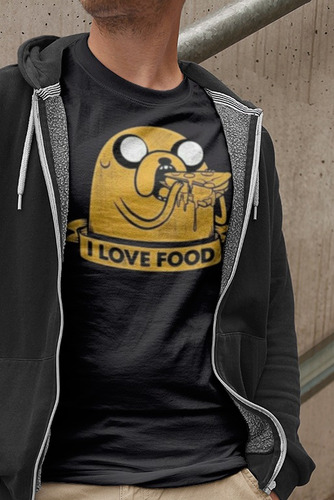 Playera Hora De Aventura Jake Perro I Love Food Vintage 2
