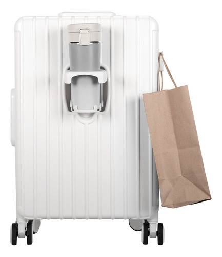 Maleta De Viaje 20 Pulgadas De Mano Tsa Lock Asa Gde Monteli Blanco Lisa