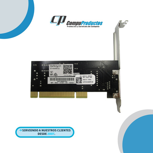 Tarjeta Red Pci Startech St1000bt32 Alámbrico 1x Rj-45