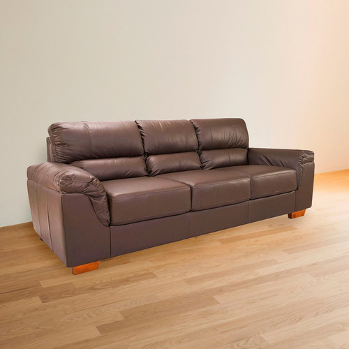 Imagen 2 de 2 de Sillón 3 Cuerpos 100% Cuero Premium Divino