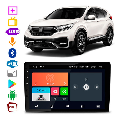 Som Honda Cr-v 2017 A 2021 9 Pol Bt Usb Android Baixa Apps