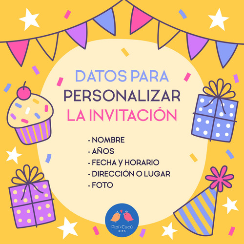 Video Invitación Animada - Con Foto (opcional) Luli Pampín