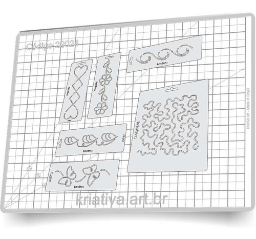 Imagem 2 de 3 de Mega Kit Gabarito Para Quilting - 22024