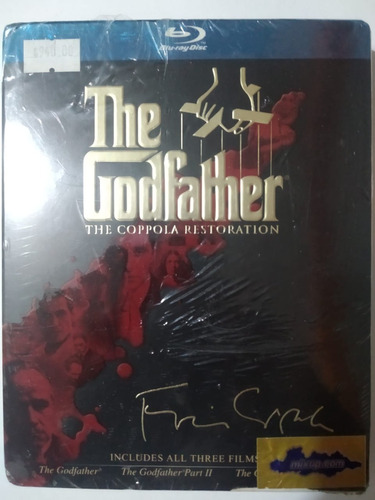 Imagen 1 de 4 de El Padrino Godfather Trilogia Coppola Restoration Blu-ray