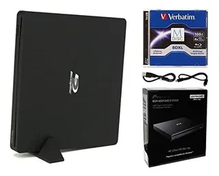 Pioneer Bdr-xs07uhd Portátil 6x Ultra 4k Hd Blu-ray De La Un