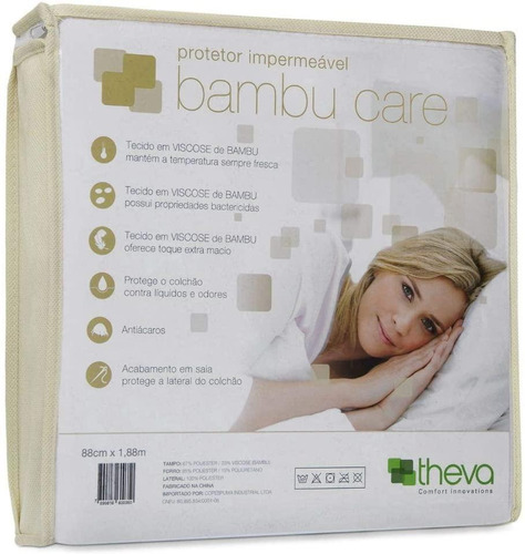 Protetor Impermeável Para Colchão Bambu Care