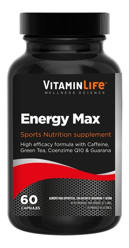 Energy Max (60 Capsulas) Vitamin Life