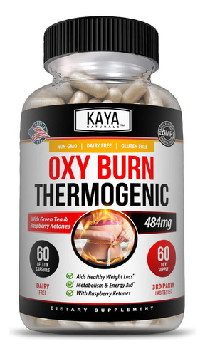 Kaya Naturals Oxy Burn - Píldoras De Pérdida De Peso - 