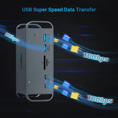Laptop Docking Station Doble Monitor, Usb C Dock Triple...
