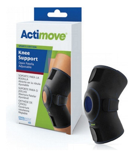Joelheira Com Reforço Patelar Ajustável Coolmax Actimove