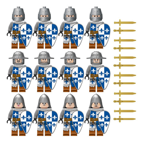Minibuild Soldado Del Ejército Militar Caballero Medieval