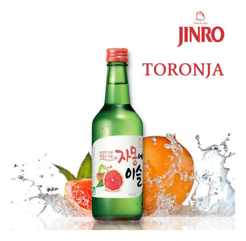 Soju Pink Grapefruit Toronja Licor De Arroz 360ml 2 Botellas