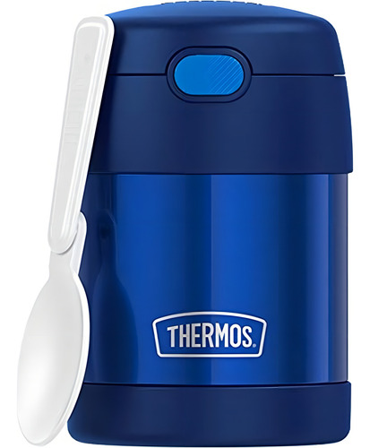 Termo Funtainer Tarro De Comida Para Niños Aislado Al Vacío Navy