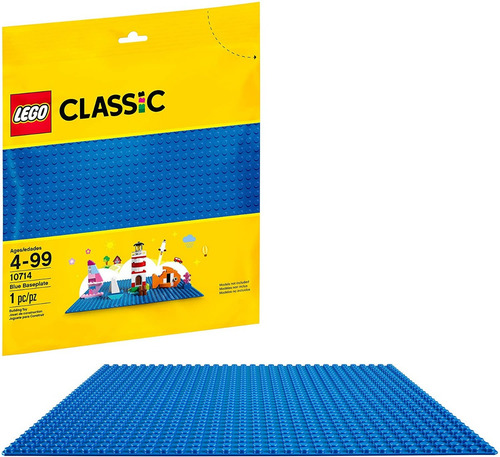 Lego Classic Blue Baseplate 10714 Kit De Construcción 1 Pza
