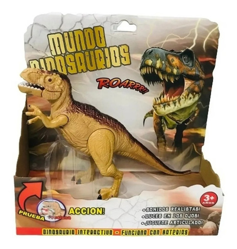 Dinosaurio Tiranosaurio Rex Con Luz Y Sonidos Poppi 5326