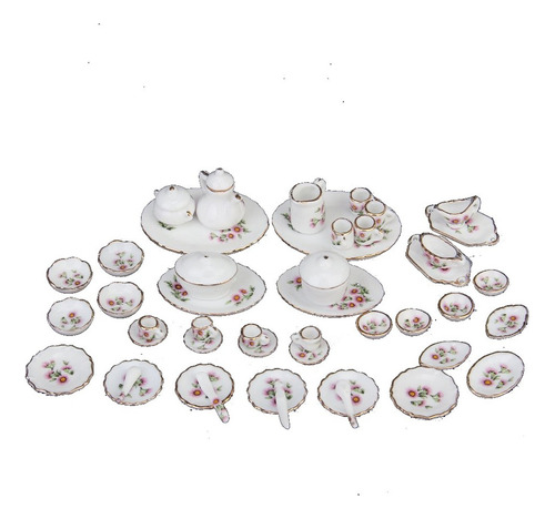 50 Piezas De En Miniatura, Vajilla De , De Té, , Taza, Rosa
