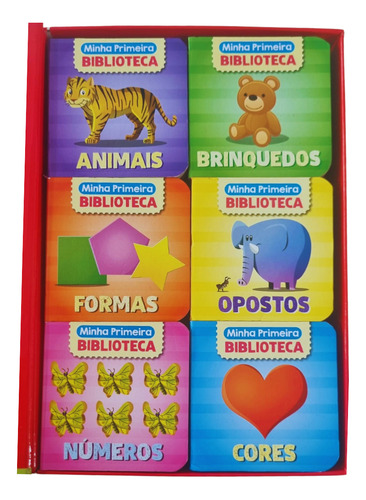 Livro Box Com 6 Minilivros Minha Primeira Biblioteca Com Pequena Avaria