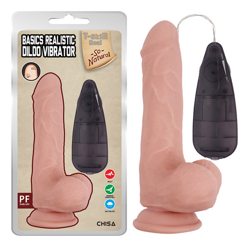 Dildo Consolador Realista Textura Suave - Basics Realistic Color Flesh