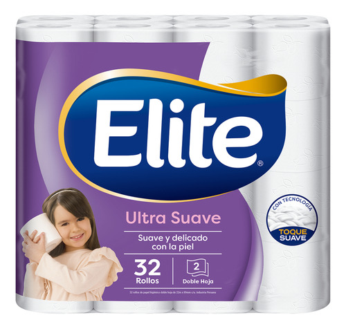 Papel Higiénico Elite Ultra Suave 32 Un 22 Mts