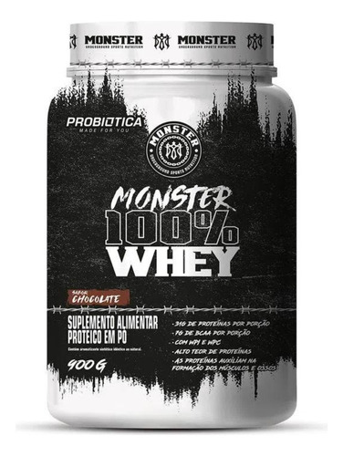 100% Whey Isolado E Concentrado - Probiótica Linha Monster