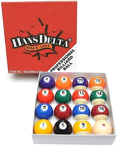 Juego Bolas De Billar Pool ´marca Hans Delta