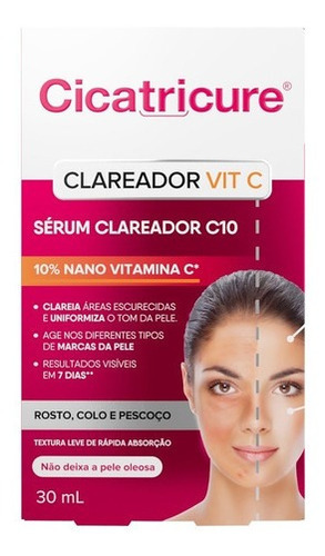Sérum Facial Clareador C 10 Nano Vitamina C 30ml Cicatricure