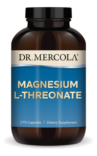 L-treonato De Magnesio Dr. Mercola 270 Cápsulas