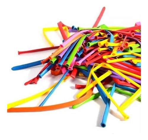 100 X Globo Largo N260 Liso Para Hacer Figuras Globoflexia